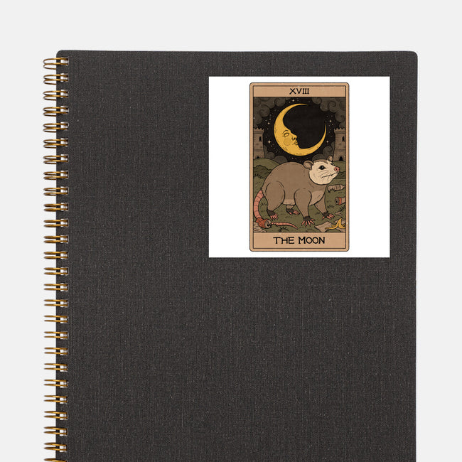 The Moon Opossum Tarot-None-Glossy-Sticker-Thiago Correa