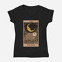 The Moon Opossum Tarot-Womens-V-Neck-Tee-Thiago Correa