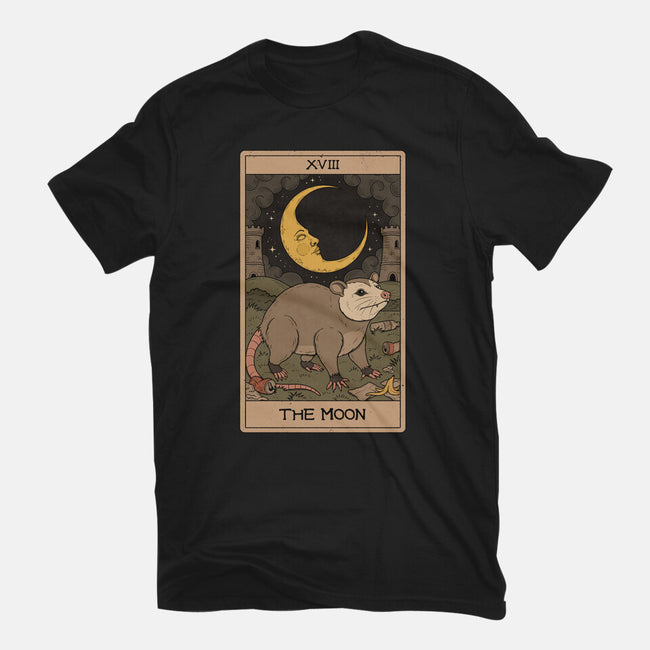The Moon Opossum Tarot-Womens-Basic-Tee-Thiago Correa
