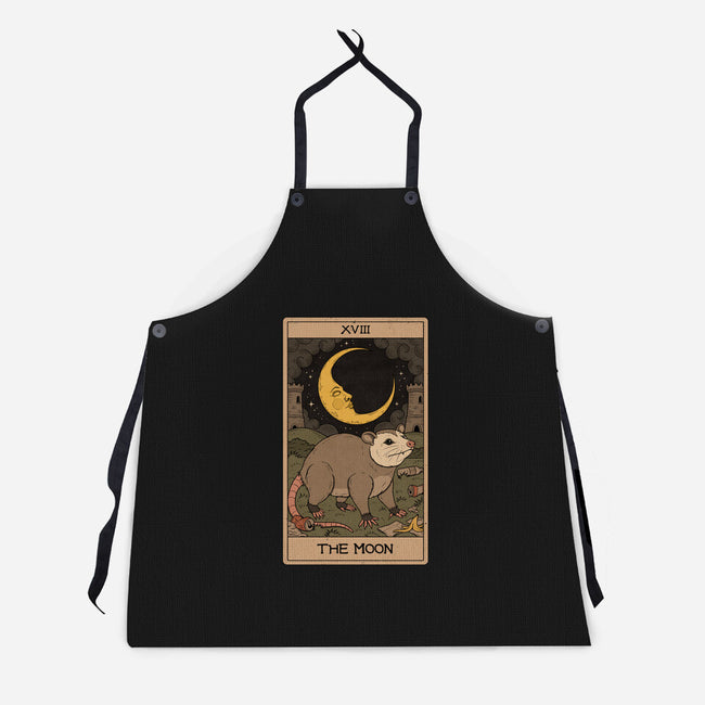 The Moon Opossum Tarot-Unisex-Kitchen-Apron-Thiago Correa