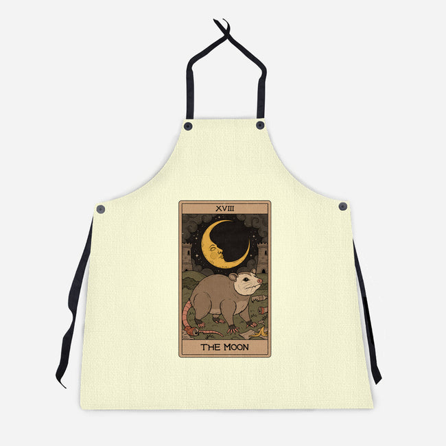 The Moon Opossum Tarot-Unisex-Kitchen-Apron-Thiago Correa