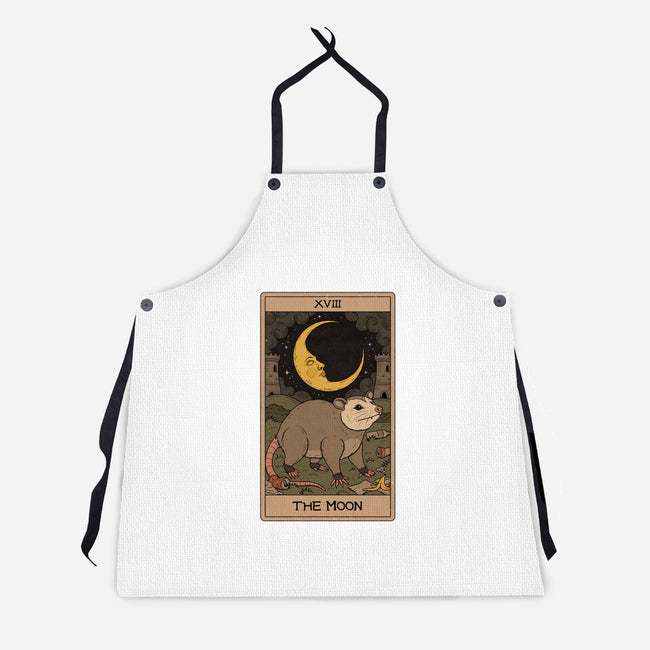 The Moon Opossum Tarot-Unisex-Kitchen-Apron-Thiago Correa
