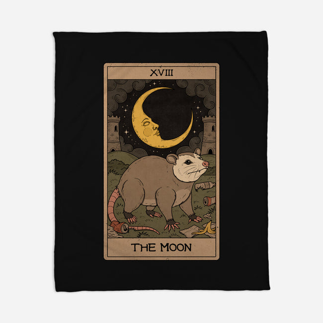 The Moon Opossum Tarot-None-Fleece-Blanket-Thiago Correa