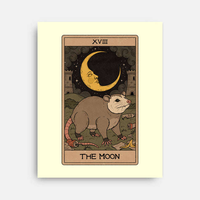 The Moon Opossum Tarot-None-Stretched-Canvas-Thiago Correa