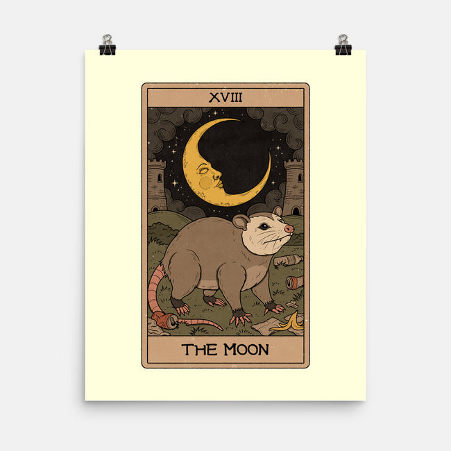 The Moon Opossum Tarot-None-Matte-Poster-Thiago Correa
