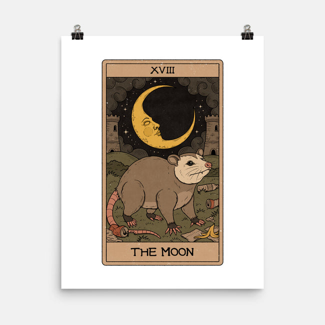 The Moon Opossum Tarot-None-Matte-Poster-Thiago Correa