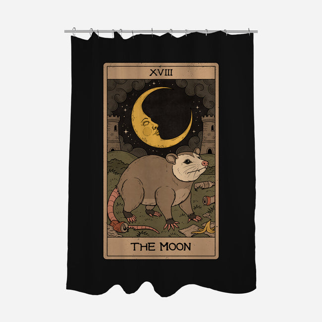 The Moon Opossum Tarot-None-Polyester-Shower Curtain-Thiago Correa