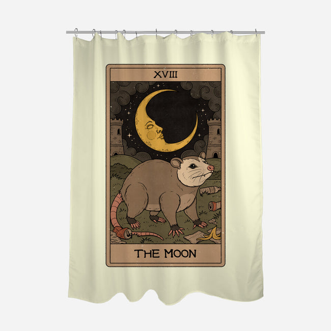 The Moon Opossum Tarot-None-Polyester-Shower Curtain-Thiago Correa