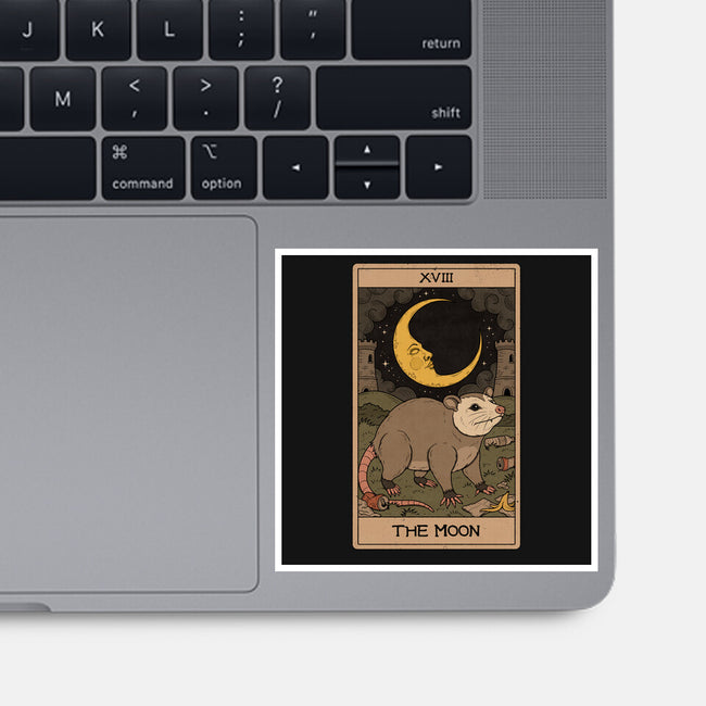 The Moon Opossum Tarot-None-Glossy-Sticker-Thiago Correa