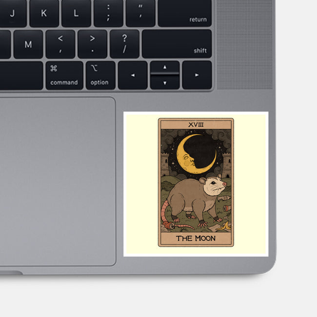 The Moon Opossum Tarot-None-Glossy-Sticker-Thiago Correa