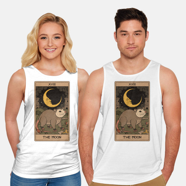 The Moon Opossum Tarot-Unisex-Basic-Tank-Thiago Correa