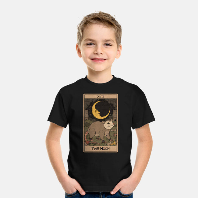 The Moon Opossum Tarot-Youth-Basic-Tee-Thiago Correa