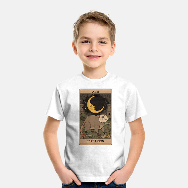 The Moon Opossum Tarot-Youth-Basic-Tee-Thiago Correa