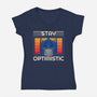 Stay Optimistic-Womens-V-Neck-Tee-sachpica