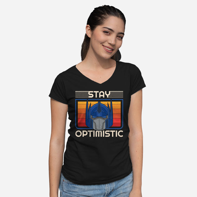 Stay Optimistic-Womens-V-Neck-Tee-sachpica
