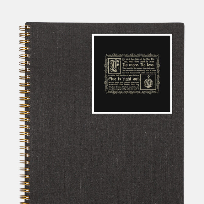 Consult The Book Of Armaments-None-Glossy-Sticker-piercek26