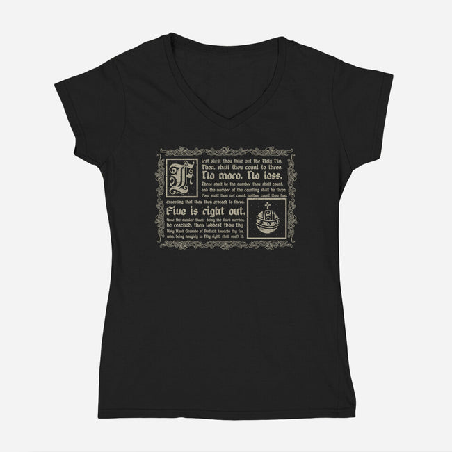 Consult The Book Of Armaments-Womens-V-Neck-Tee-piercek26