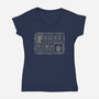 Consult The Book Of Armaments-Womens-V-Neck-Tee-piercek26