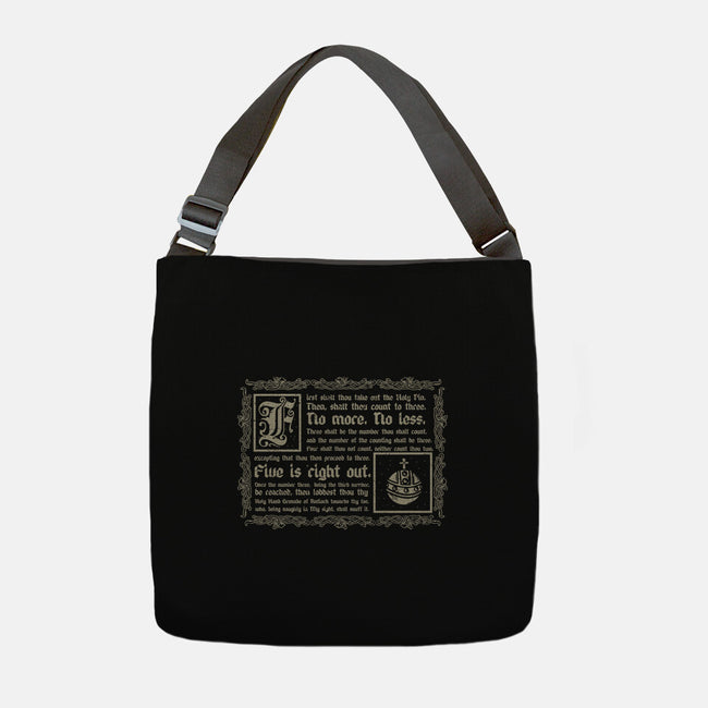 Consult The Book Of Armaments-None-Adjustable Tote-Bag-piercek26