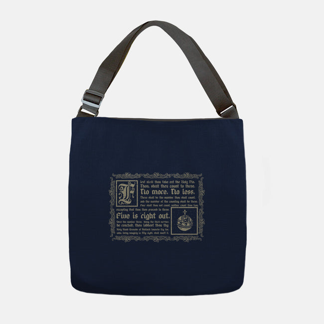 Consult The Book Of Armaments-None-Adjustable Tote-Bag-piercek26