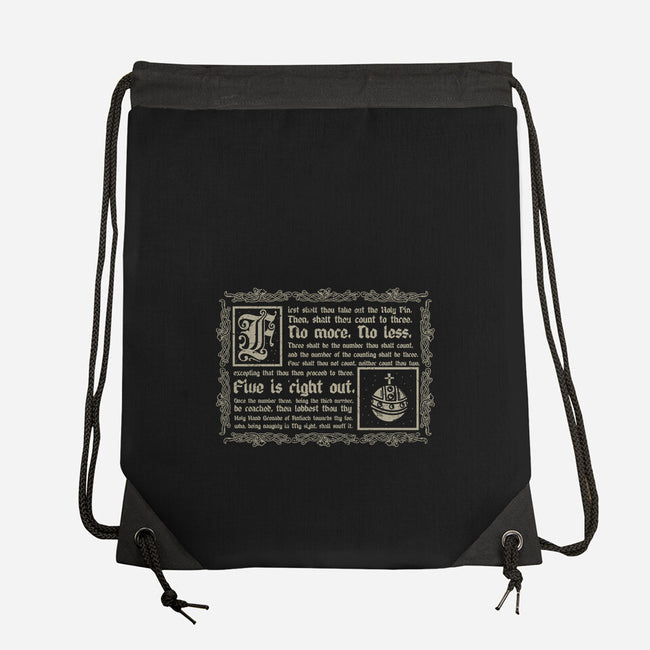Consult The Book Of Armaments-None-Drawstring-Bag-piercek26