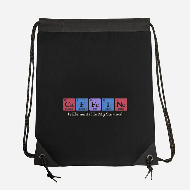 Caffeine Is Elemental-None-Drawstring-Bag-Popnotic