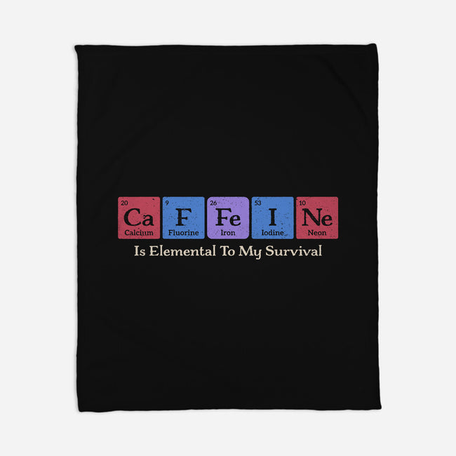 Caffeine Is Elemental-None-Fleece-Blanket-Popnotic