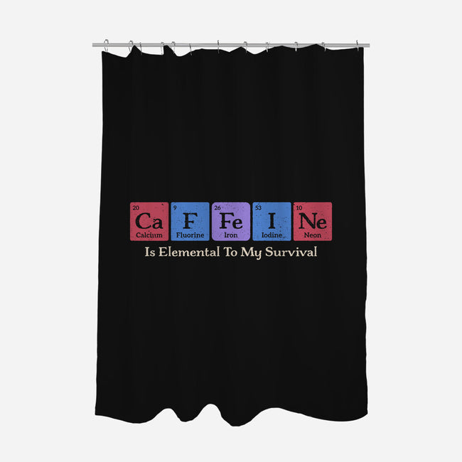 Caffeine Is Elemental-None-Polyester-Shower Curtain-Popnotic