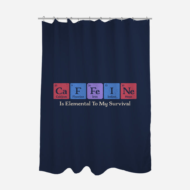 Caffeine Is Elemental-None-Polyester-Shower Curtain-Popnotic