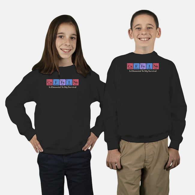 Caffeine Is Elemental-Youth-Crew Neck-Sweatshirt-Popnotic