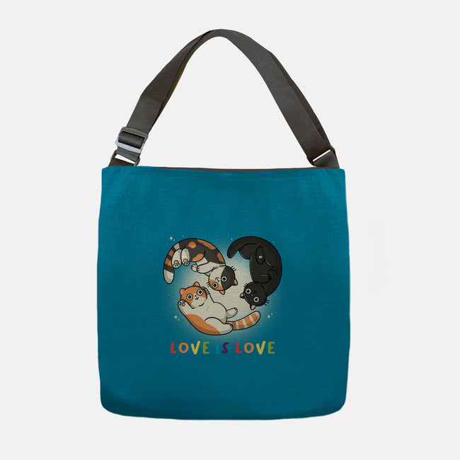 Love Always Wins-None-Adjustable Tote-Bag-Freecheese