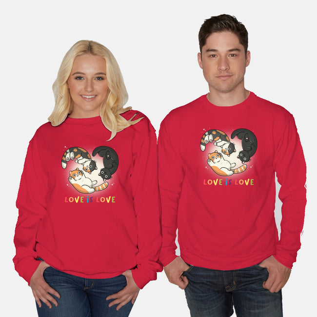 Love Always Wins-Unisex-Crew Neck-Sweatshirt-Freecheese