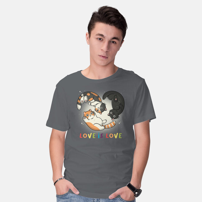 Love Always Wins-Mens-Basic-Tee-Freecheese
