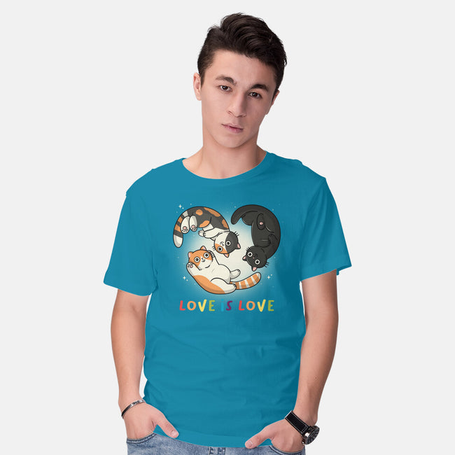 Love Always Wins-Mens-Basic-Tee-Freecheese