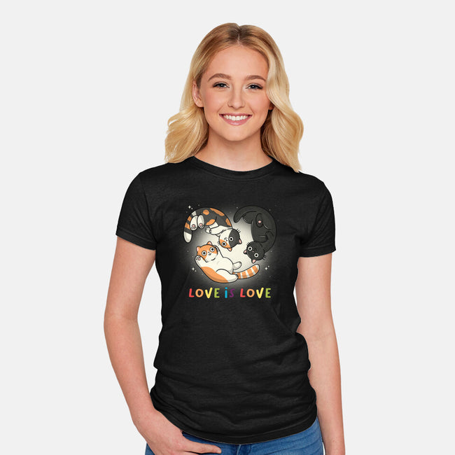 Love Always Wins-Womens-Fitted-Tee-Freecheese