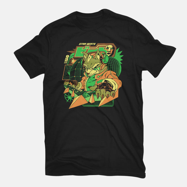 Star Beats-Womens-Fitted-Tee-ilustrata