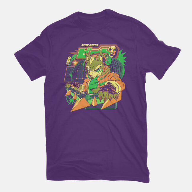 Star Beats-Womens-Fitted-Tee-ilustrata