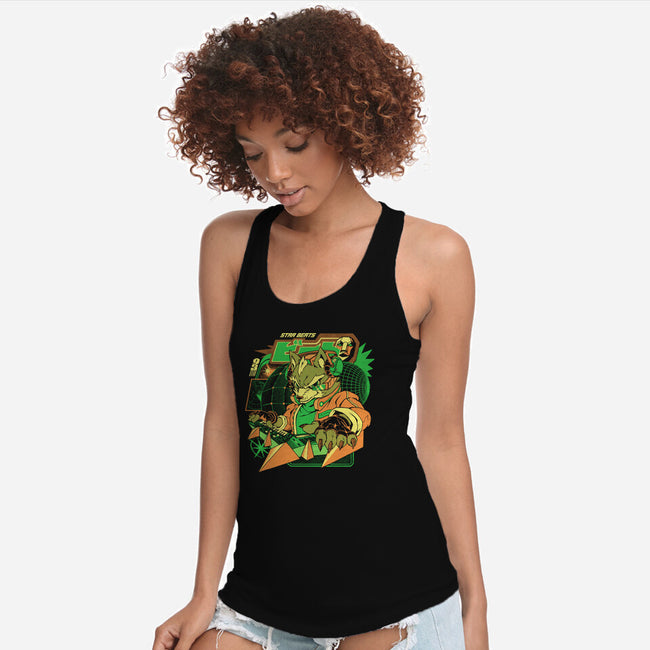 Star Beats-Womens-Racerback-Tank-ilustrata