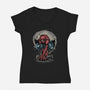 Web Swing And Punishment-Womens-V-Neck-Tee-glitchygorilla