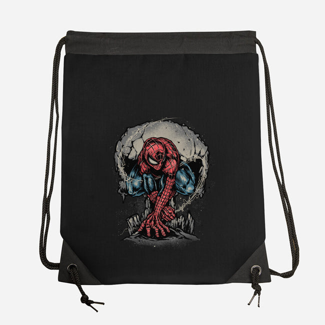 Web Swing And Punishment-None-Drawstring-Bag-glitchygorilla