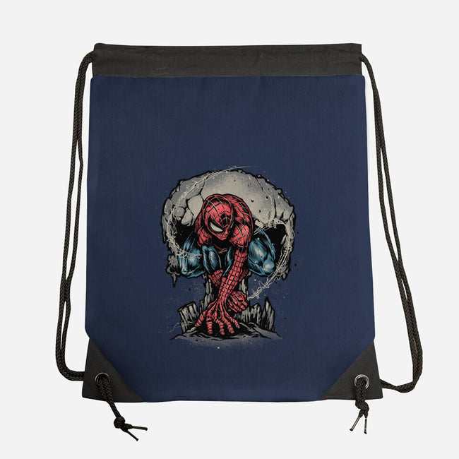 Web Swing And Punishment-None-Drawstring-Bag-glitchygorilla