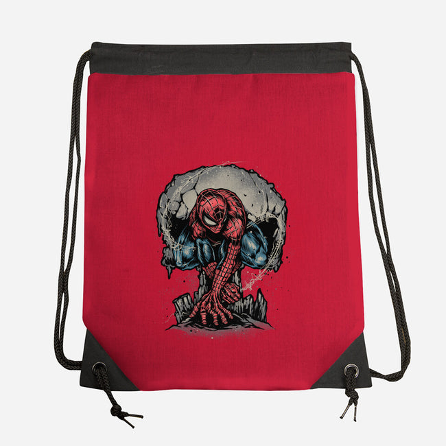Web Swing And Punishment-None-Drawstring-Bag-glitchygorilla