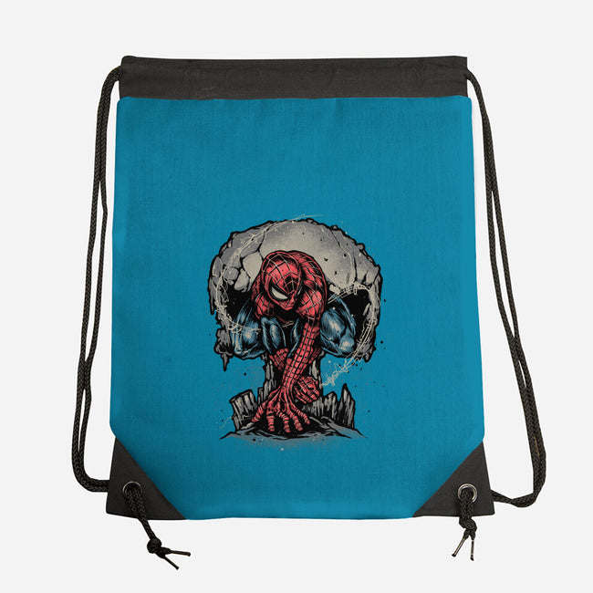 Web Swing And Punishment-None-Drawstring-Bag-glitchygorilla