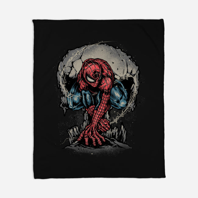 Web Swing And Punishment-None-Fleece-Blanket-glitchygorilla