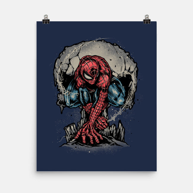 Web Swing And Punishment-None-Matte-Poster-glitchygorilla