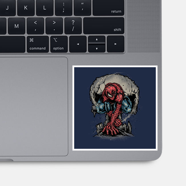 Web Swing And Punishment-None-Glossy-Sticker-glitchygorilla