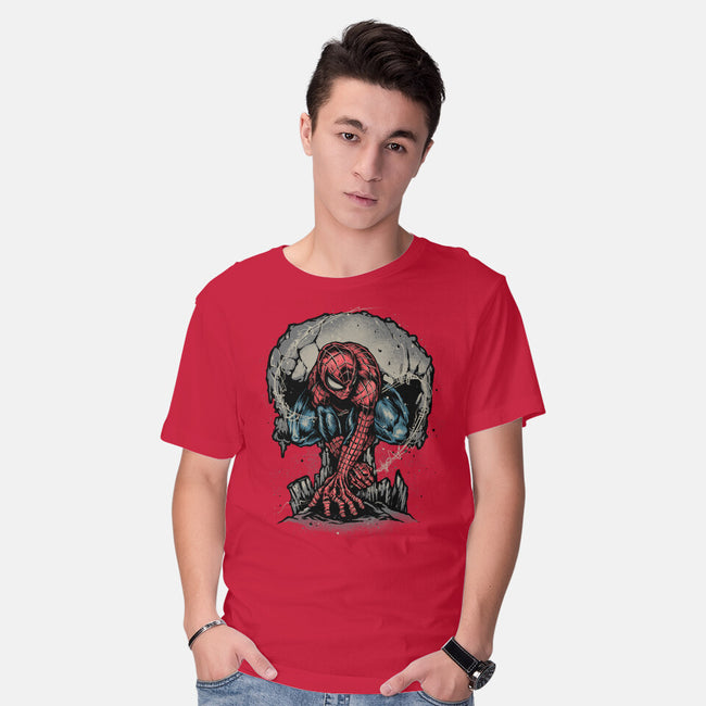 Web Swing And Punishment-Mens-Basic-Tee-glitchygorilla