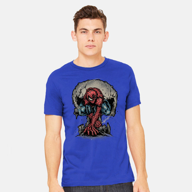 Web Swing And Punishment-Mens-Heavyweight-Tee-glitchygorilla