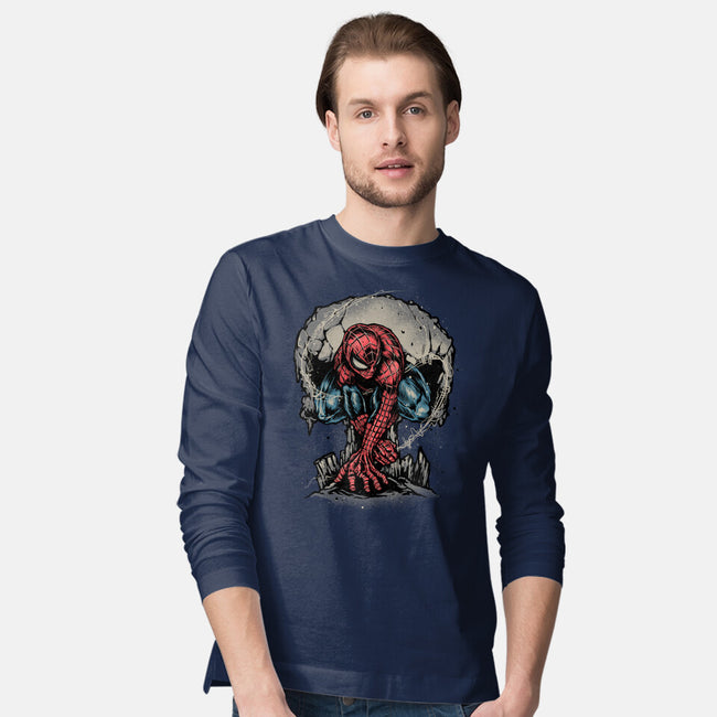 Web Swing And Punishment-Mens-Long Sleeved-Tee-glitchygorilla