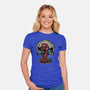 Web Swing And Punishment-Womens-Fitted-Tee-glitchygorilla